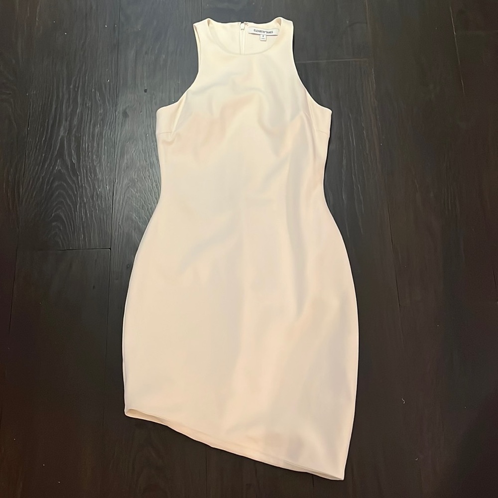 Elizabeth and James ivory/white fitted dress. Size 4.
